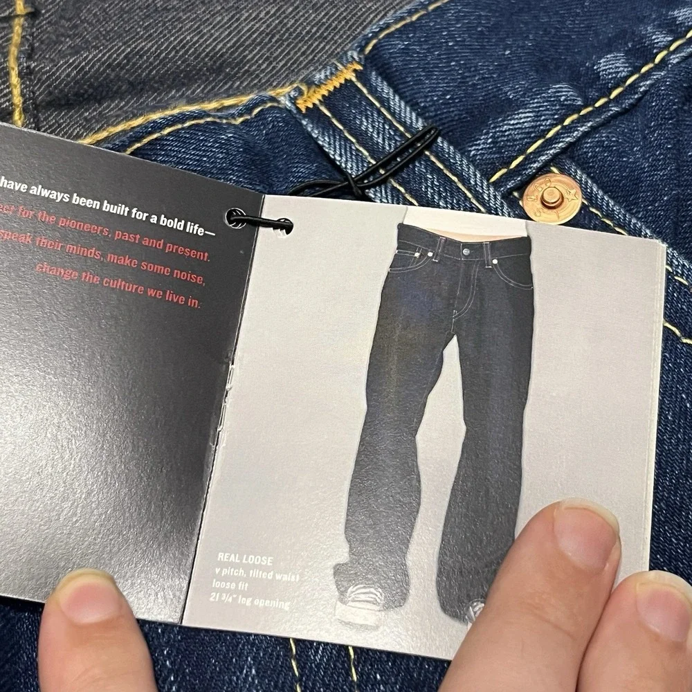 NEW Vintage Levis Type 1 Jeans Size 36x30 Y2K Wide Leg Baggy Real Loose Skater